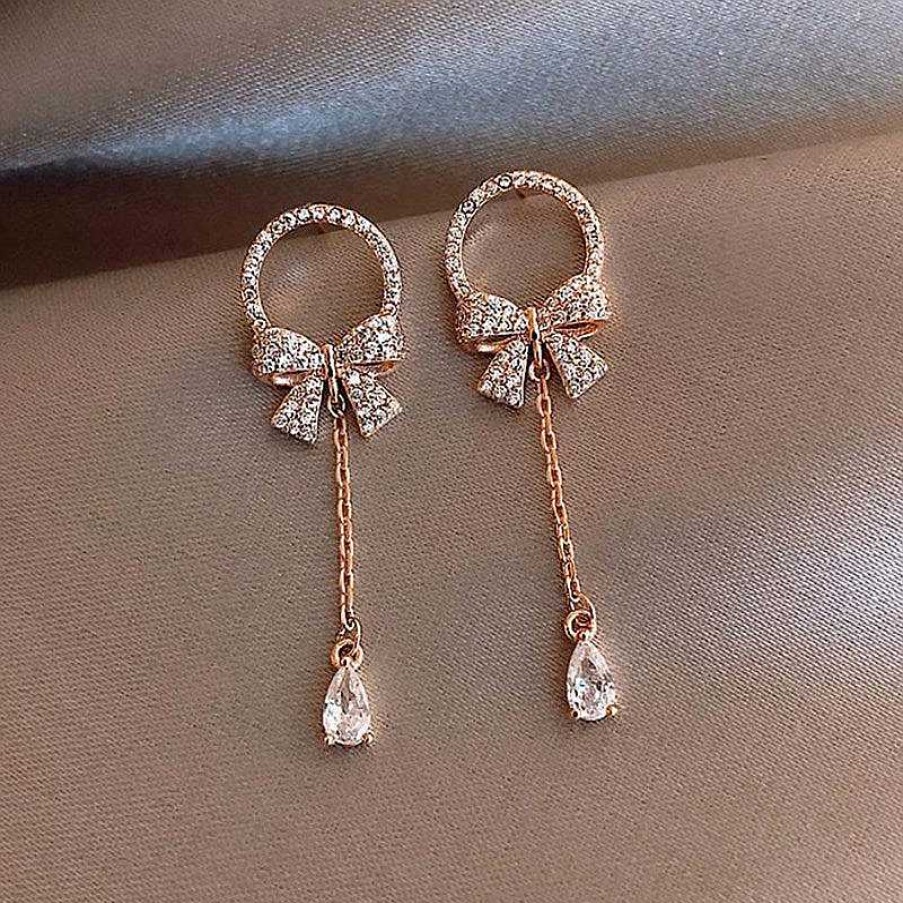 Style De Boucle D'Oreille Les bijoux en acier | Boucles D'Oreilles Pendantes Pour Femmes Avec Cha Ne