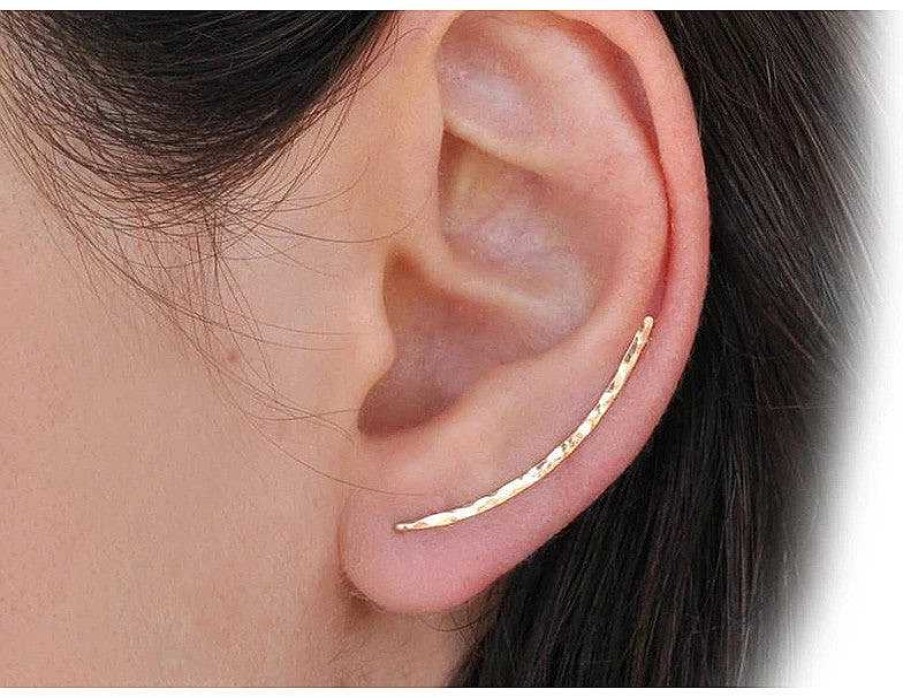 Style De Boucle D'Oreille Les bijoux en acier | Boucle D'Oreille Grimpante Mignonne Faite La Main