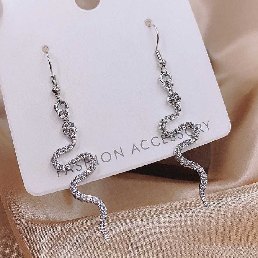 Style De Boucle D'Oreille Les bijoux en acier | Boucle D'Oreille Pendante En Forme De Serpent