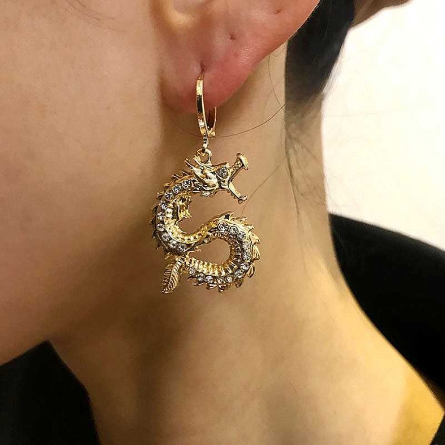 Style De Boucle D'Oreille Les bijoux en acier | Adorable Boucle D'Oreille Serpent Vintage