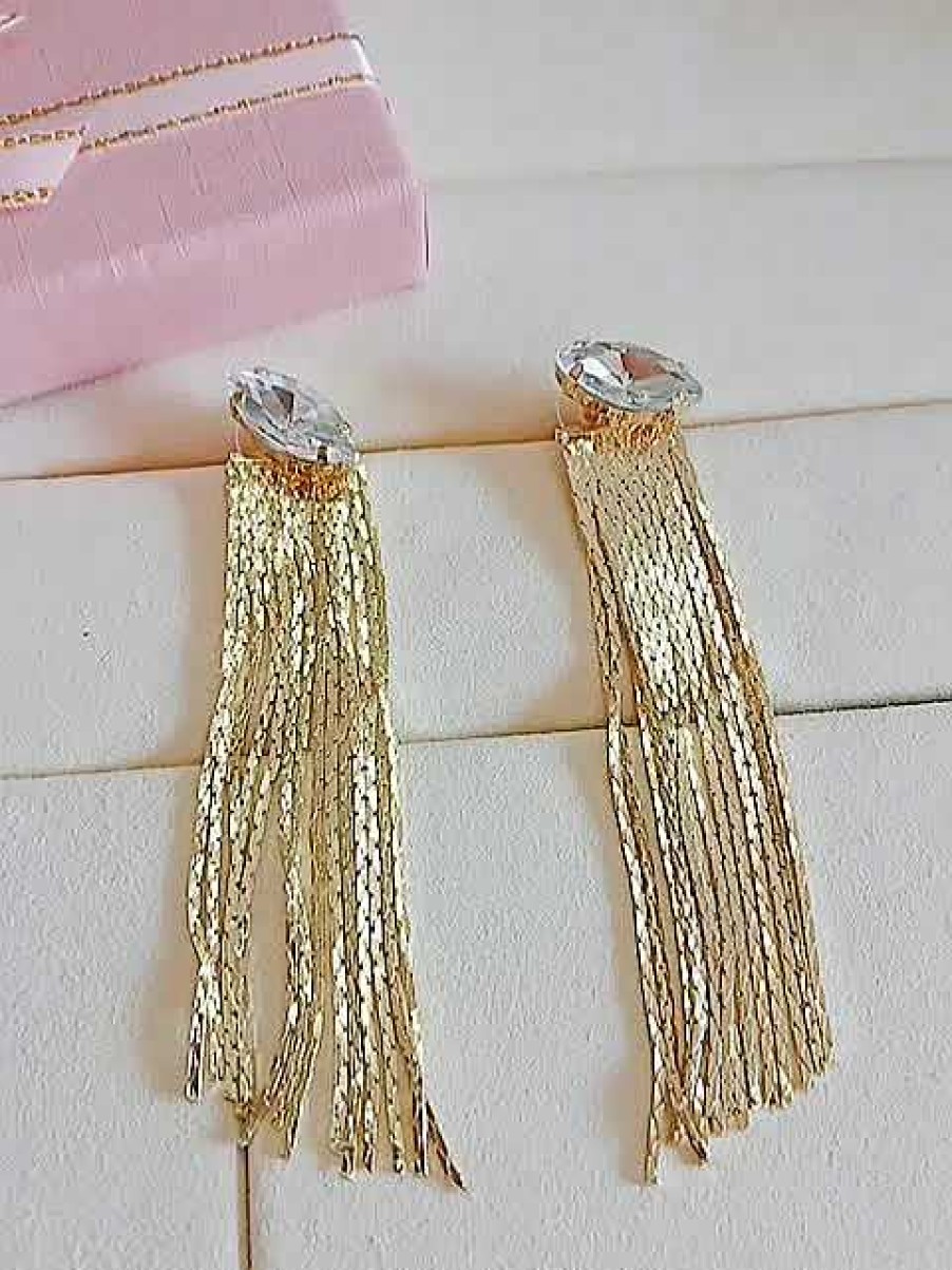 Style De Boucle D'Oreille Les bijoux en acier | Boucles D'Oreilles Cha Ne M Tallique La Mode