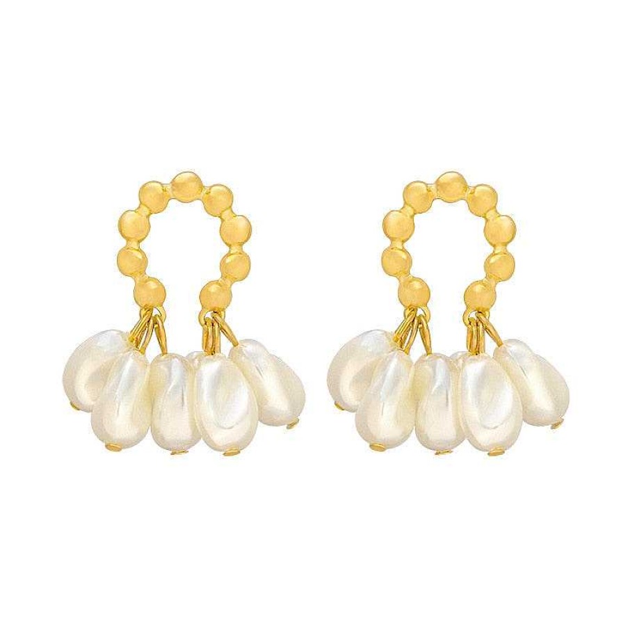 Style De Boucle D'Oreille Les bijoux en acier | Boucle D'Oreille En Perle De Mariage