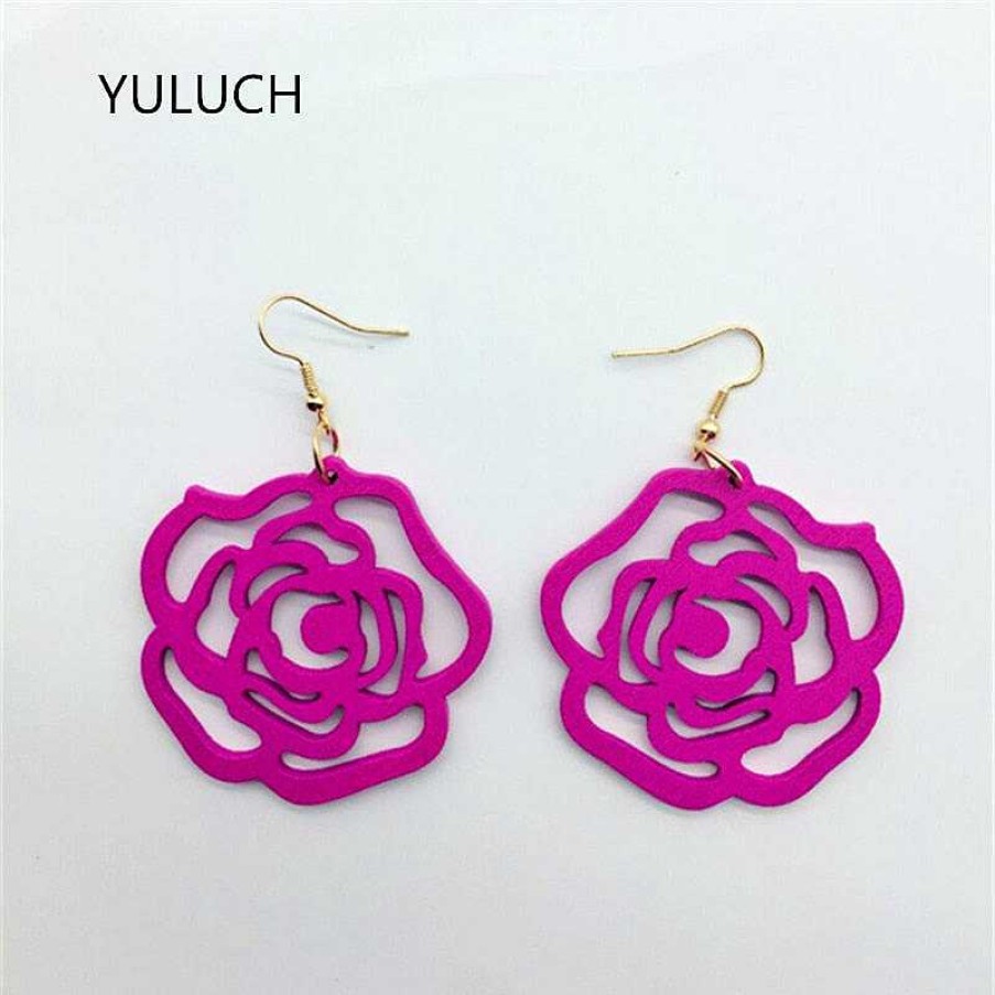 Style De Boucle D'Oreille Les bijoux en acier | Boucle D'Oreille Fleur De Rose