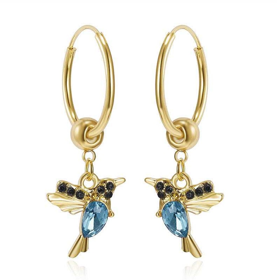 Style De Boucle D'Oreille Les bijoux en acier | Boucles D'Oreilles Anneaux En Forme D'Oiseau Exquis