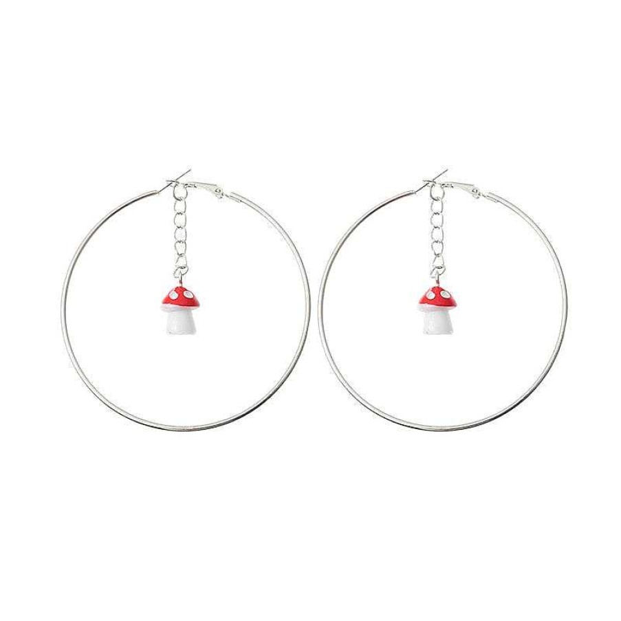 Style De Boucle D'Oreille Les bijoux en acier | Boucles D'Oreilles Anneaux Larges La Mode