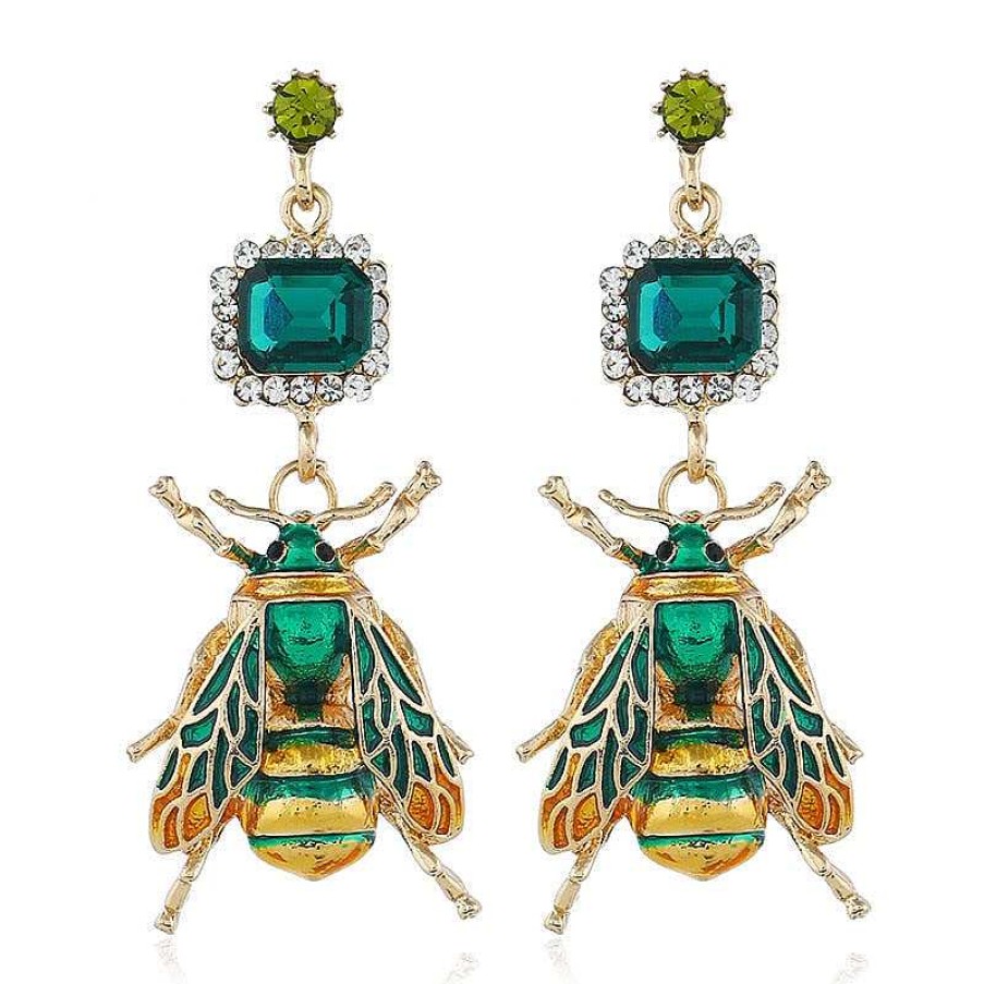 Style De Boucle D'Oreille Les bijoux en acier | Boucle D'Oreille Licorne Avec Pendentif En Forme D'Abeille