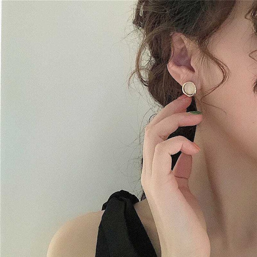 Style De Boucle D'Oreille Les bijoux en acier | Boucle D'Oreille De Mariage Avec Pince En Opale