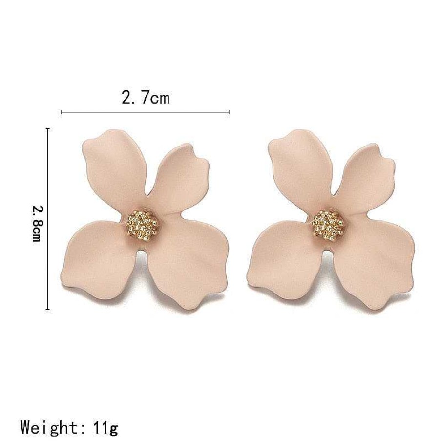 Style De Boucle D'Oreille Les bijoux en acier | Boucle D'Oreille Fleur D Claration Fra Che Et Douce