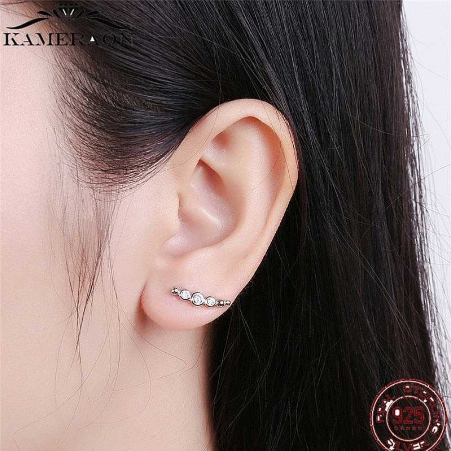 Style De Boucle D'Oreille Les bijoux en acier | Boucle D'Oreille Grimpante En Forme De Cercle Rond