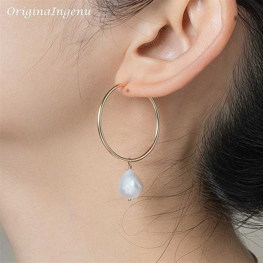 Style De Boucle D'Oreille Les bijoux en acier | Boucles D'Oreilles Anneaux Remplis D'Or