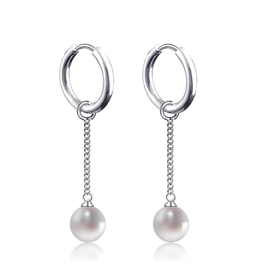 Style De Boucle D'Oreille Les bijoux en acier | Boucles D'Oreilles Acier Boule Suspendu Inoxydable