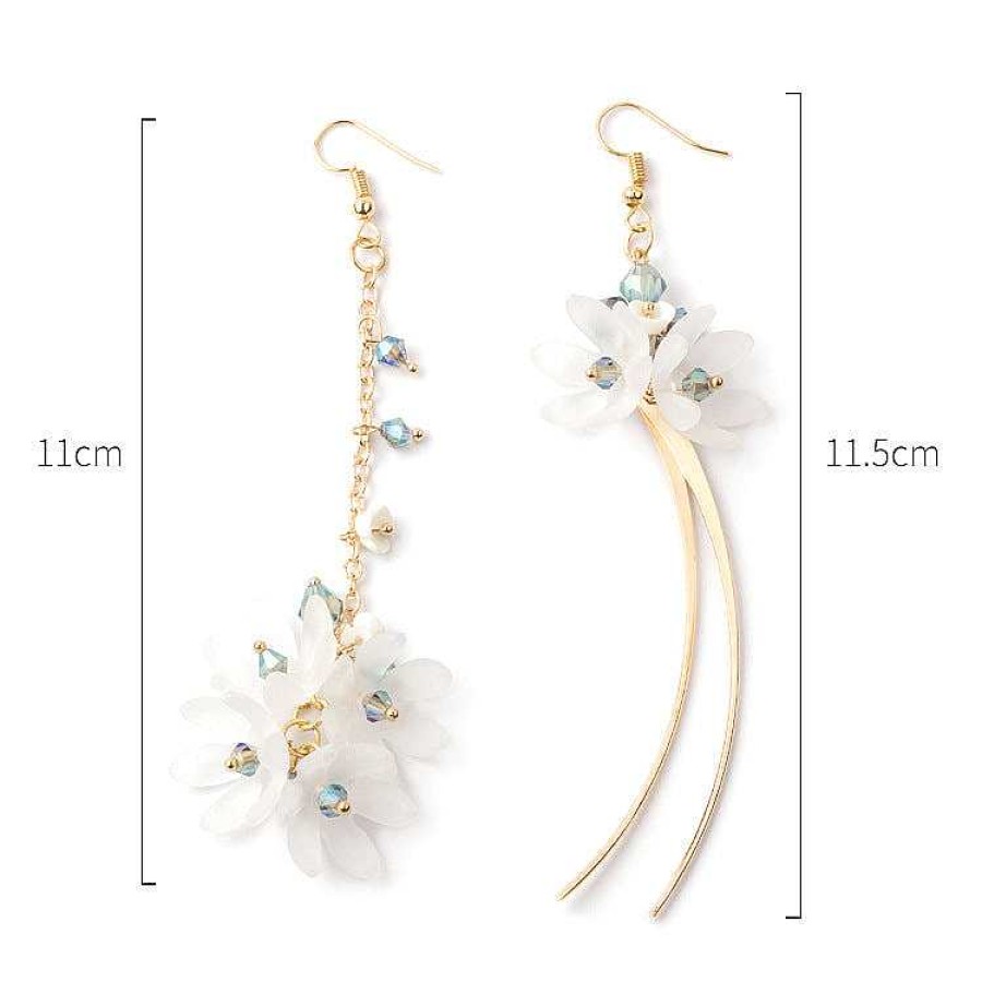 Style De Boucle D'Oreille Les bijoux en acier | Boucle D'Oreille Acrylique Femme Fleur