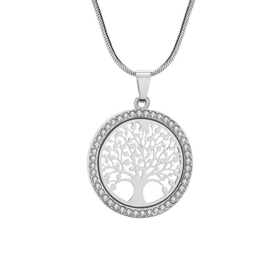 Style De Collier Les bijoux en acier | Collier Arbre De Vie Argent