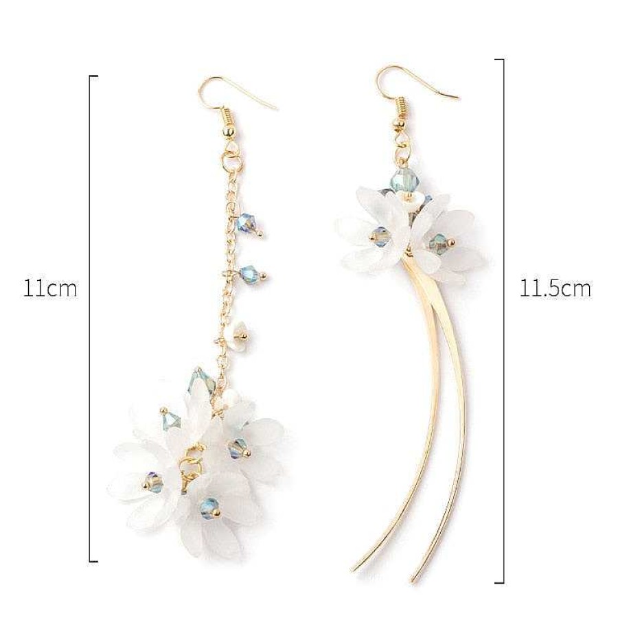 Style De Boucle D'Oreille Les bijoux en acier | Boucle D'Oreille Acrylique Femme Fleur