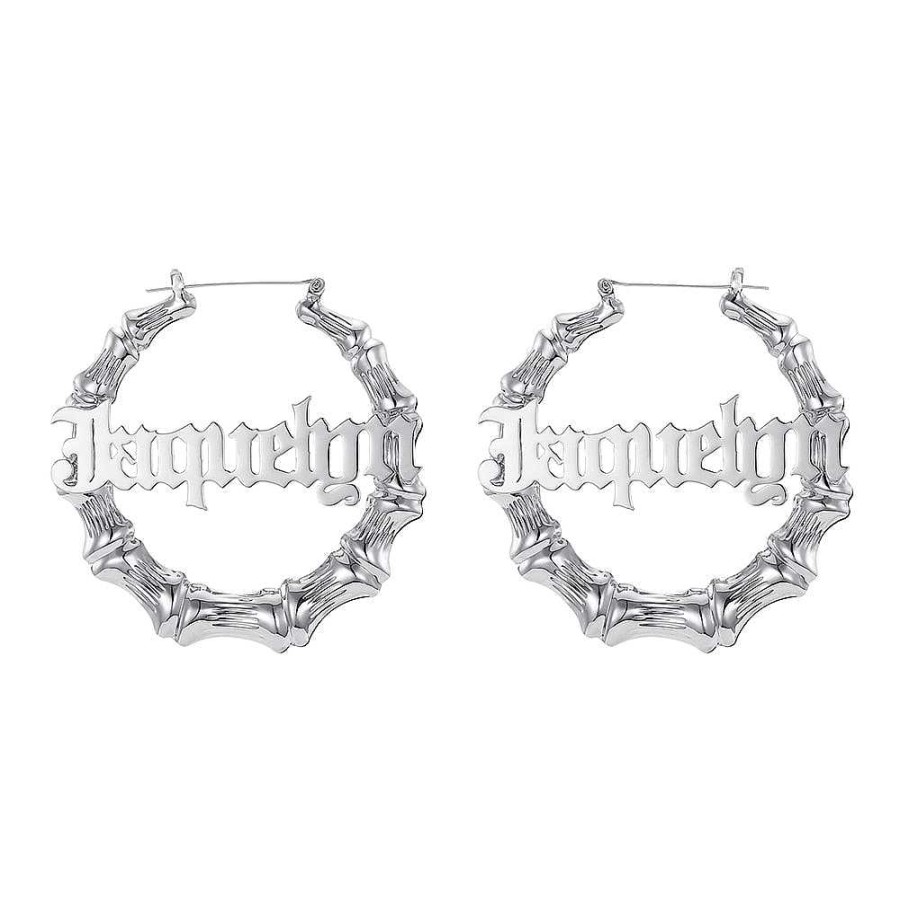 Style De Boucle D'Oreille Les bijoux en acier | Boucle D'Oreille En Anneau De Bambou Personnalis E