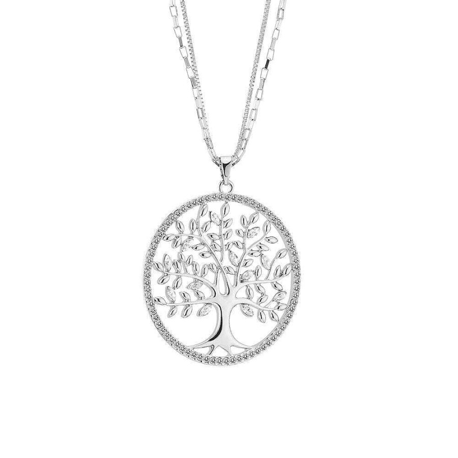 Style De Collier Les bijoux en acier | Collier Arbre De Vie Dor Et Argent