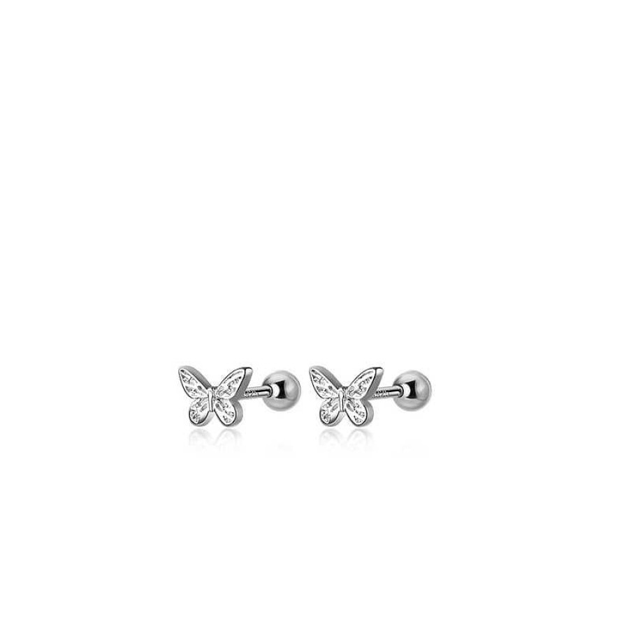 Style De Boucle D'Oreille Les bijoux en acier | Boucle D'Oreille Papillon En Argent Sterling 925