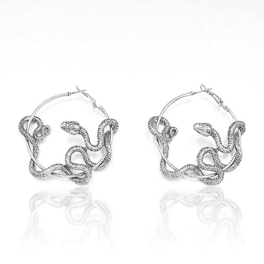 Style De Boucle D'Oreille Les bijoux en acier | Boucle D'Oreille Serpent Antique Animal