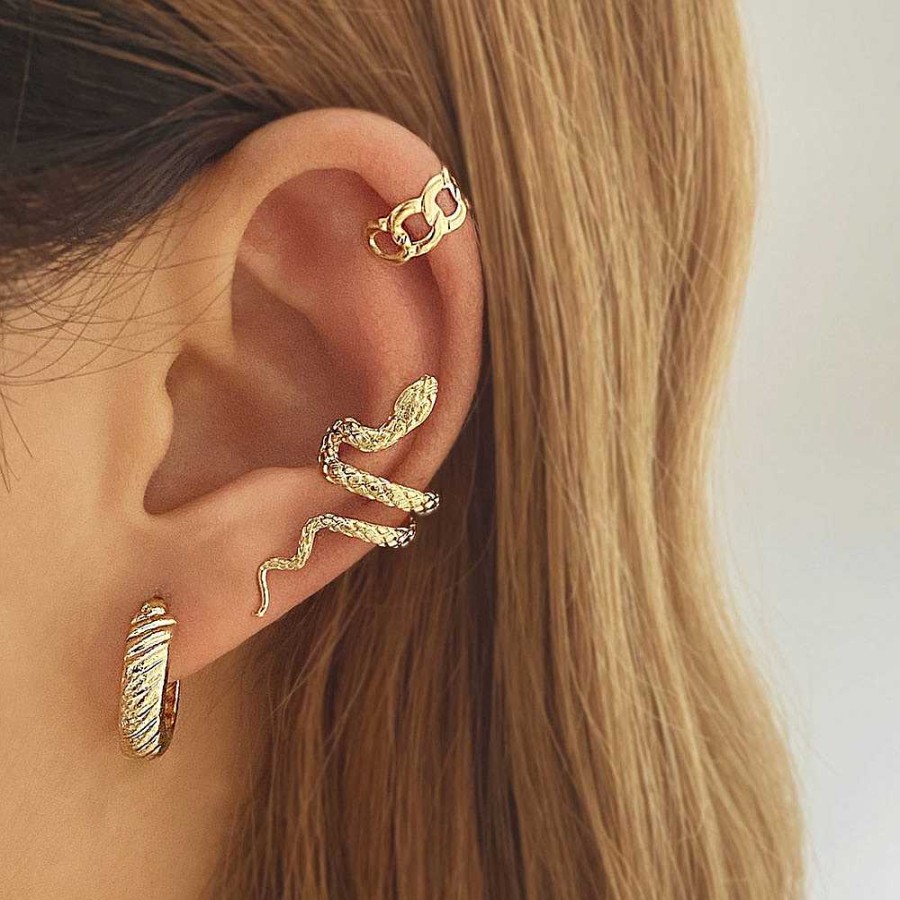 Style De Boucle D'Oreille Les bijoux en acier | Boucle D'Oreille Serpent Charmante Pour Femmes