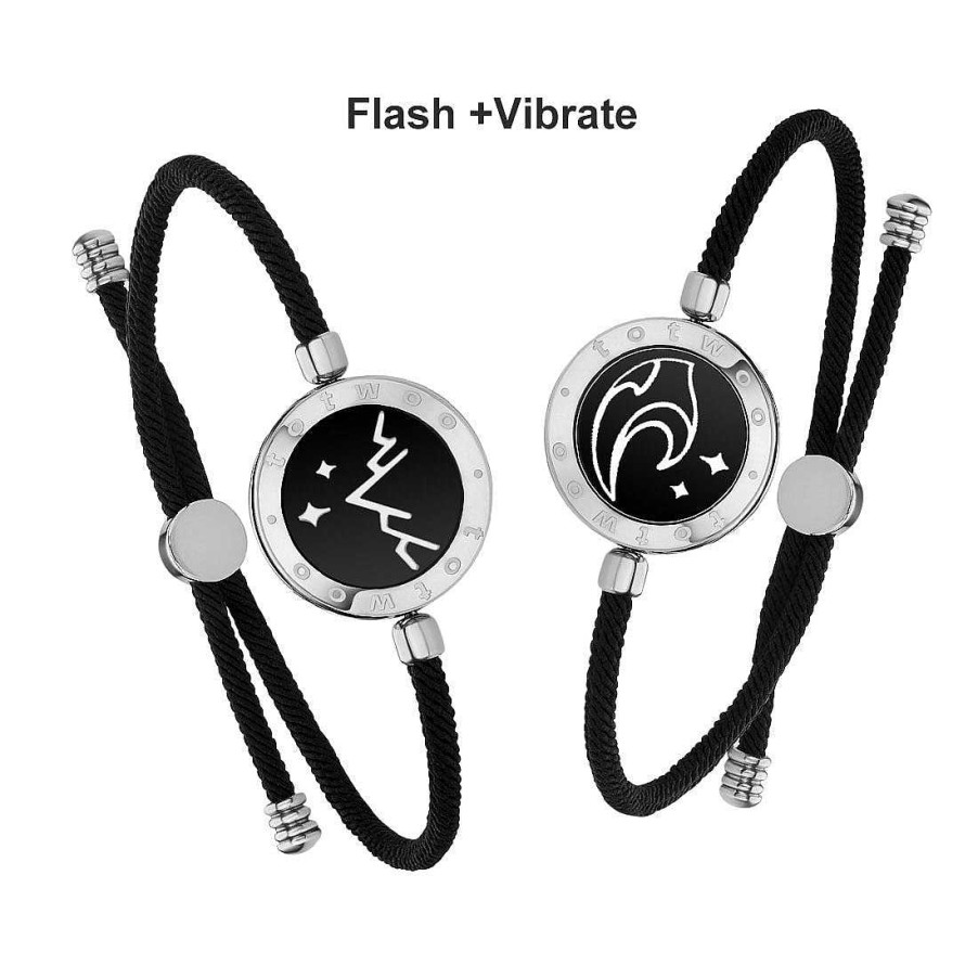 Styles De Bracelets Les bijoux en acier | Bracelet De Couple X2 Connect Avec Vibration Distance