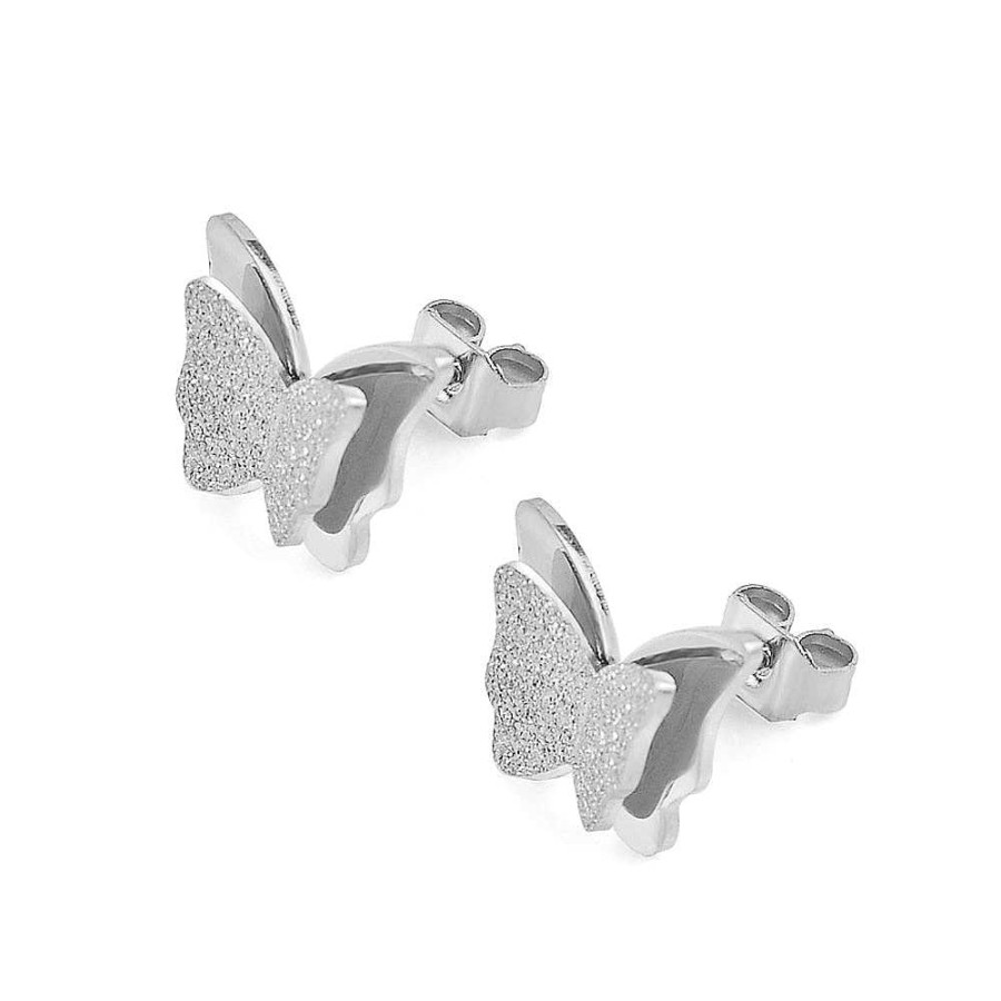 Style De Boucle D'Oreille Les bijoux en acier | Boucle D'Oreille Papillon Mignon De Style Romantique