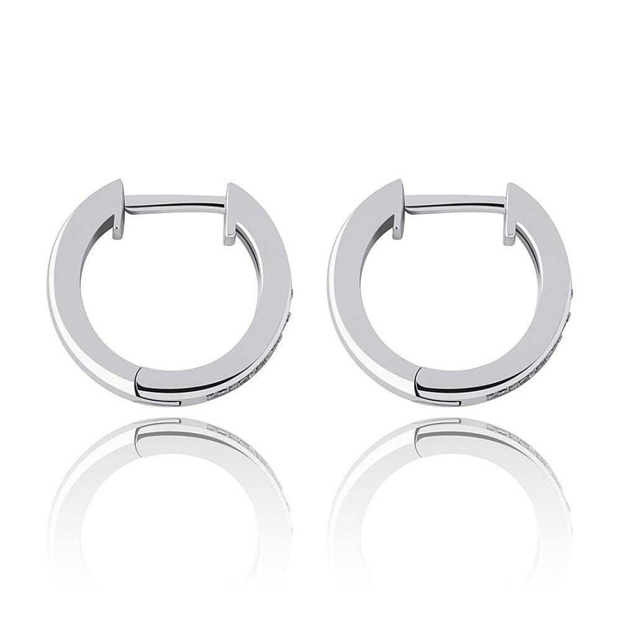 Style De Boucle D'Oreille Les bijoux en acier | Boucle D'Oreille Cr Ole Pav E De Zircons Cubiques