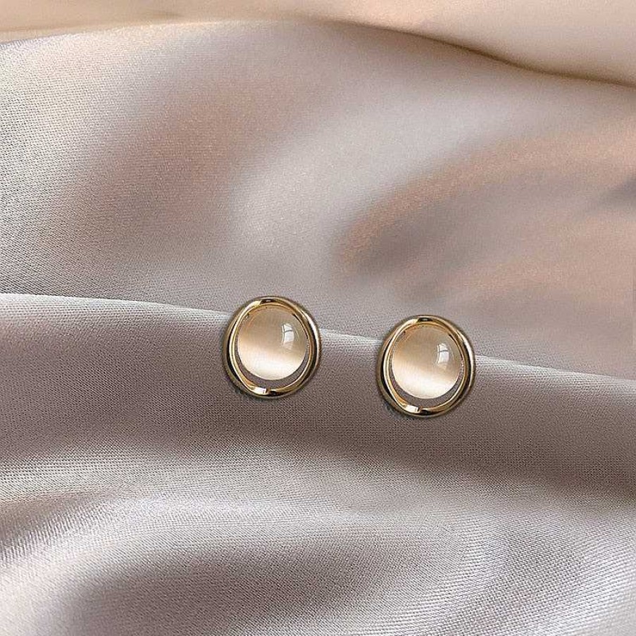 Style De Boucle D'Oreille Les bijoux en acier | Boucle D'Oreille De Mariage Avec Pince En Opale