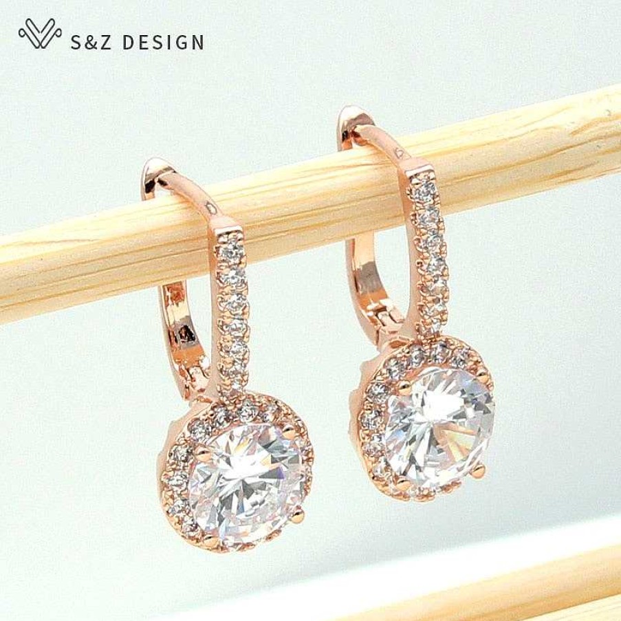 Style De Boucle D'Oreille Les bijoux en acier | Boucle D'Oreille De Mariage En Zircone Cubique