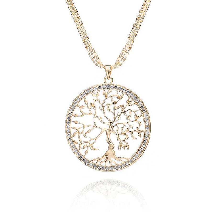 Style De Collier Les bijoux en acier | Collier Arbre De Vie Sophistiqu