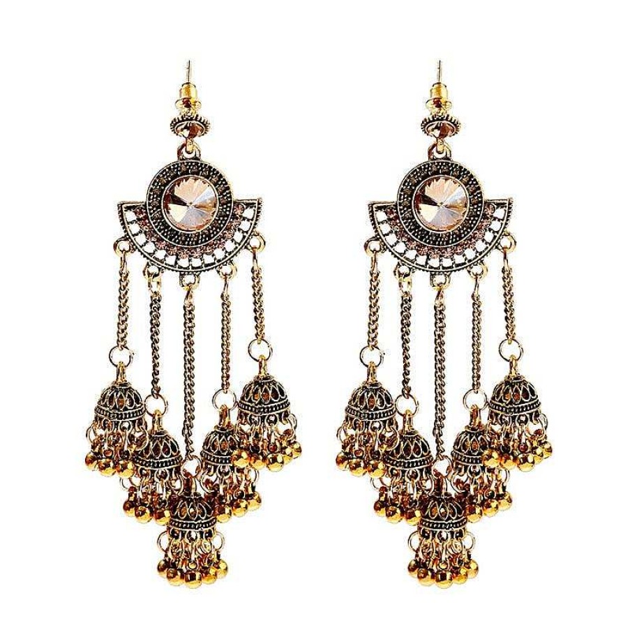 Style De Boucle D'Oreille Les bijoux en acier | Boucles D'Oreilles Cha Ne De Perles Blanches