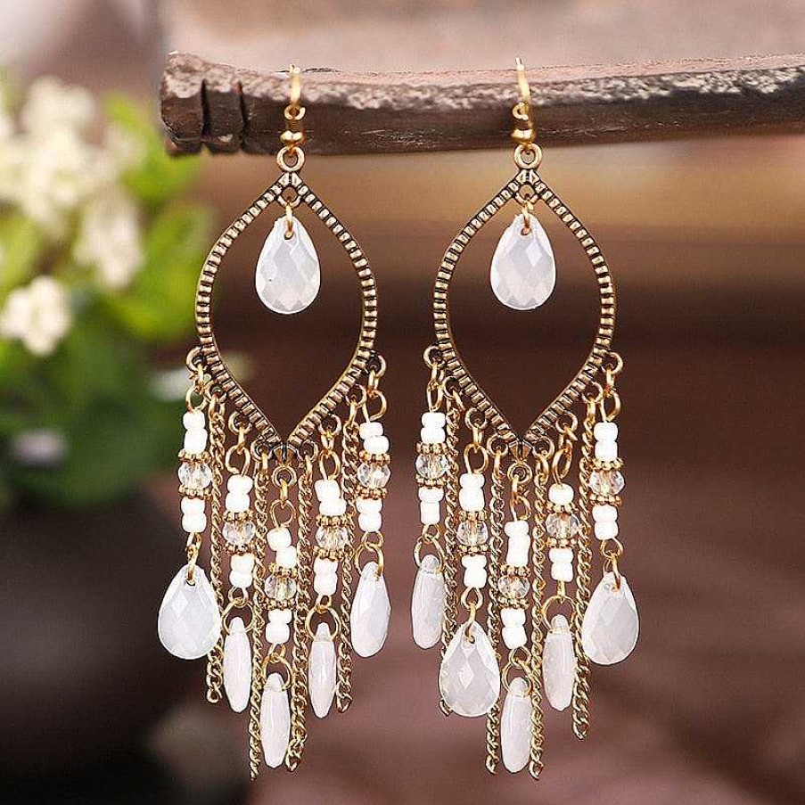 Style De Boucle D'Oreille Les bijoux en acier | Boucle D'Oreille Cha Ne Classique Vintage