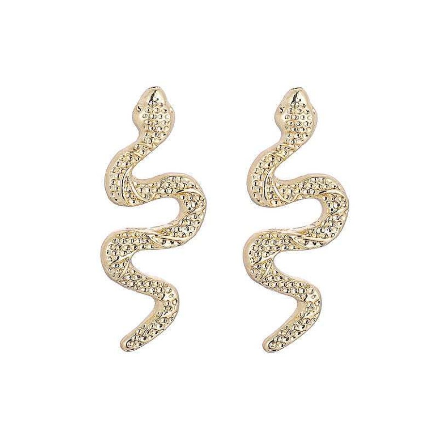 Style De Boucle D'Oreille Les bijoux en acier | Boucle D'Oreille Serpent Pendante Et Longue Avec Pendentif