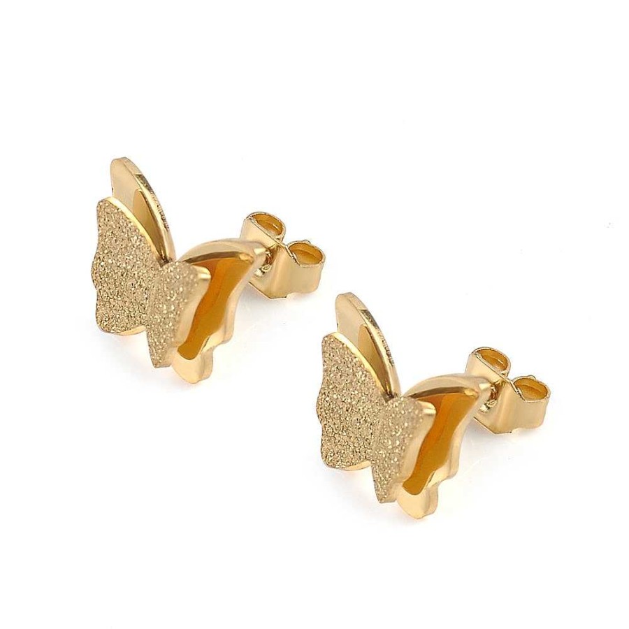 Style De Boucle D'Oreille Les bijoux en acier | Boucle D'Oreille Papillon Mignon De Style Romantique