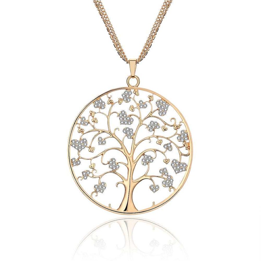 Style De Collier Les bijoux en acier | Collier Dor Arbre De Vie L Gant