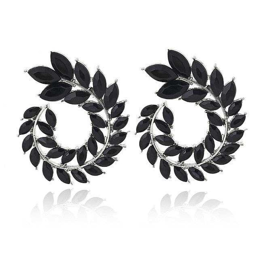 Style De Boucle D'Oreille Les bijoux en acier | Boucle D'Oreille En Forme De Fleur Avec Des Strass, D Claration De Style