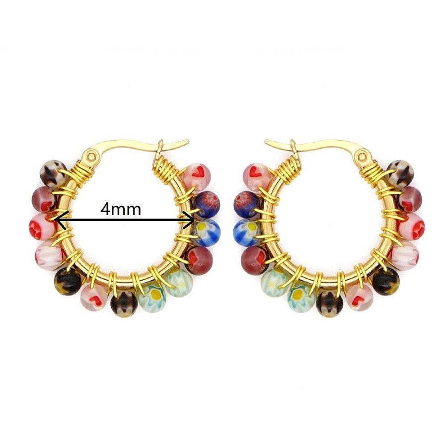 Style De Boucle D'Oreille Les bijoux en acier | Boucles D'Oreilles Anneaux En Cristal