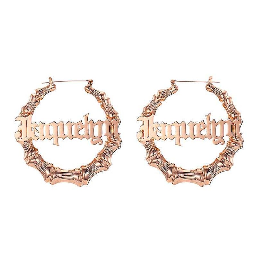 Style De Boucle D'Oreille Les bijoux en acier | Boucle D'Oreille En Anneau De Bambou Personnalis E