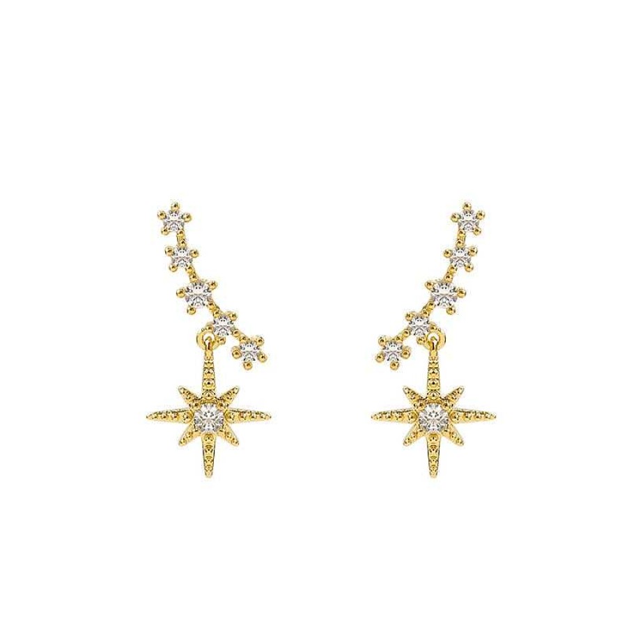 Style De Boucle D'Oreille Les bijoux en acier | Boucle D'Oreille Avec Design Soleil, Lune Et Toile