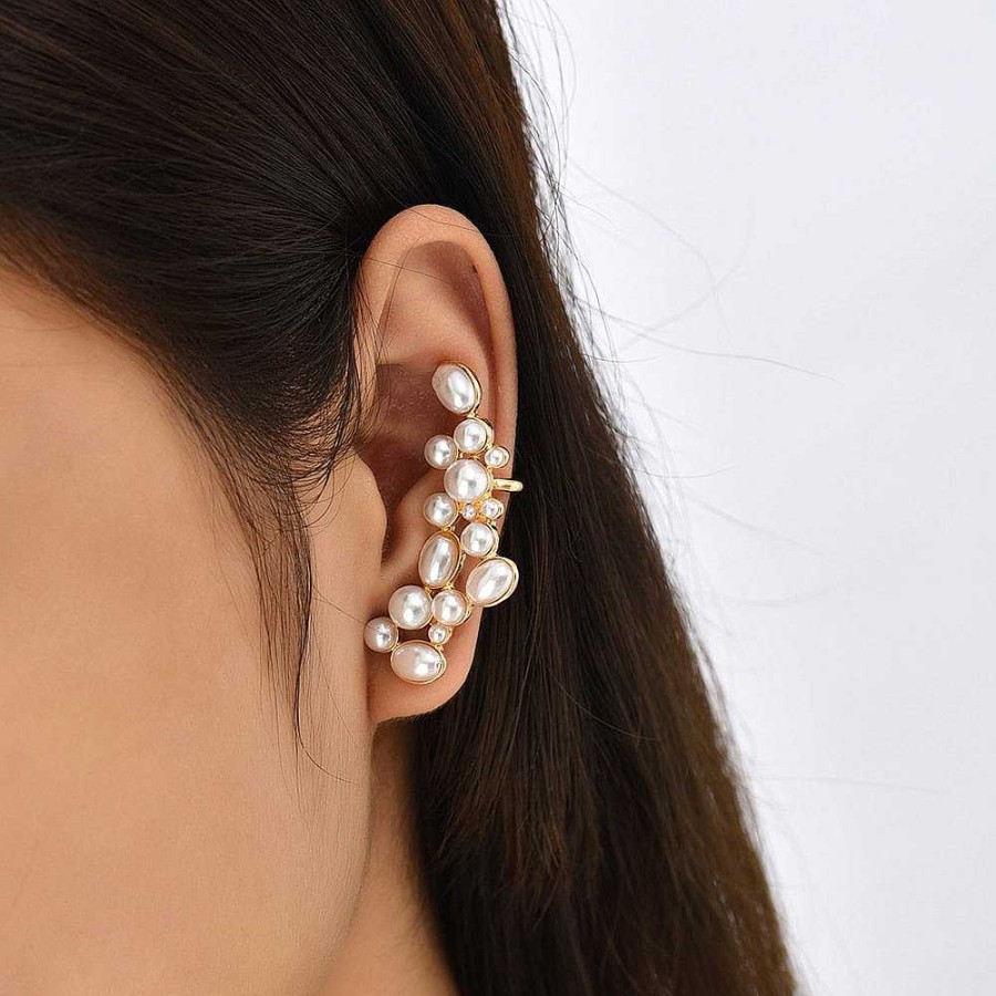 Style De Boucle D'Oreille Les bijoux en acier | Boucle D'Oreille Grimpante Tendance Et L Gante