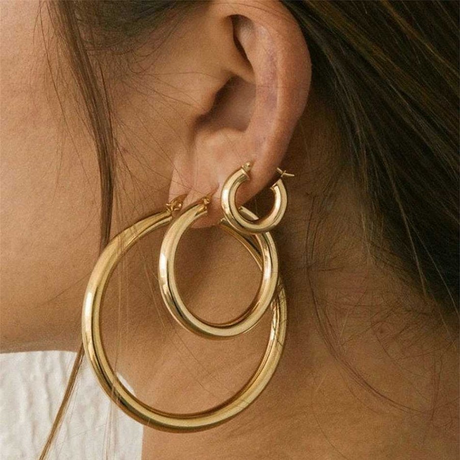 Style De Boucle D'Oreille Les bijoux en acier | Boucle D'Oreille Tendance Tincelante