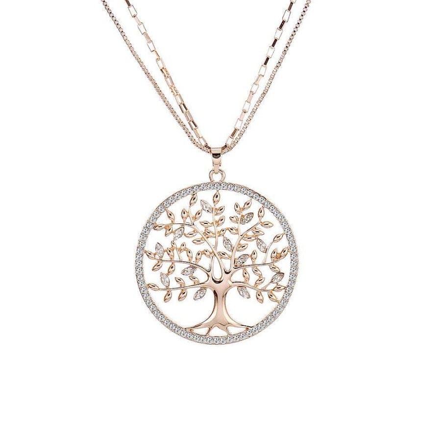 Style De Collier Les bijoux en acier | Collier Arbre De Vie Dor Et Argent