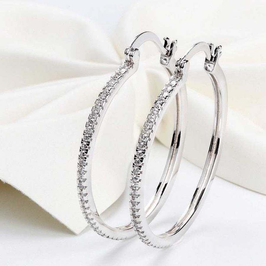 Style De Boucle D'Oreille Les bijoux en acier | Bague Boucle D'Oreille En Argent Sterling 925