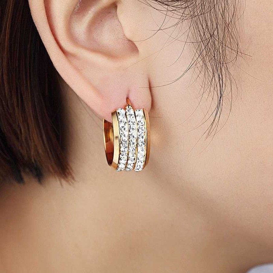 Style De Boucle D'Oreille Les bijoux en acier | Belle Boucle D'Oreille Cr Ole En Or