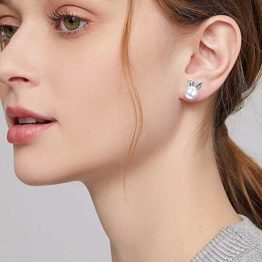 Style De Boucle D'Oreille Les bijoux en acier | Boucle D'Oreille De Mariage Mignonne Avec Un Lapin