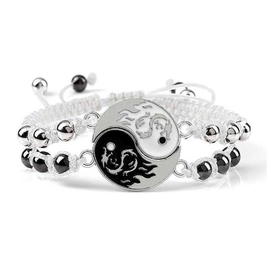 Styles De Bracelets Les bijoux en acier | Bracelet De Couple Ying Et Yang S Par