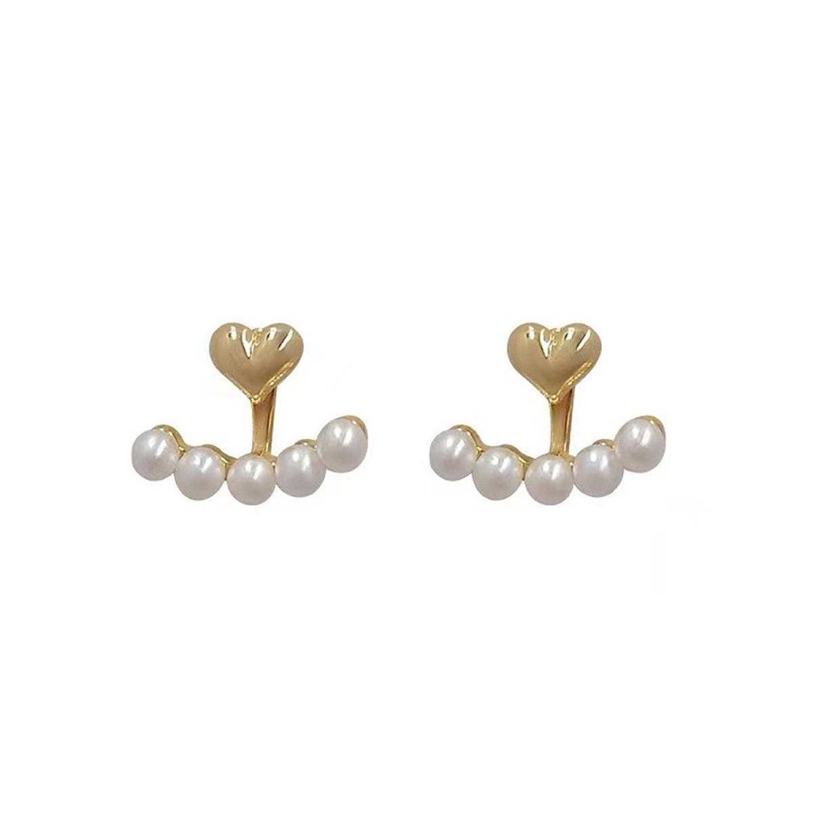 Style De Boucle D'Oreille Les bijoux en acier | Boucle D'Oreille Perle C Ur Amour