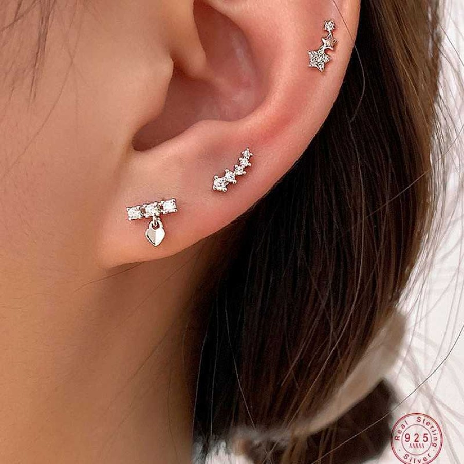 Style De Boucle D'Oreille Les bijoux en acier | Boucle D'Oreille Grimpante Pour Femmes Au Temp Rament L Gant