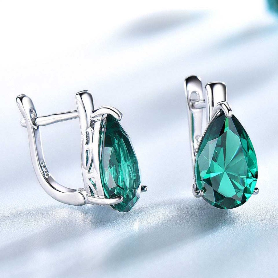 Style De Boucle D'Oreille Les bijoux en acier | Boucle D'Oreille En Pierre Pr Cieuse 'Oreille Verte